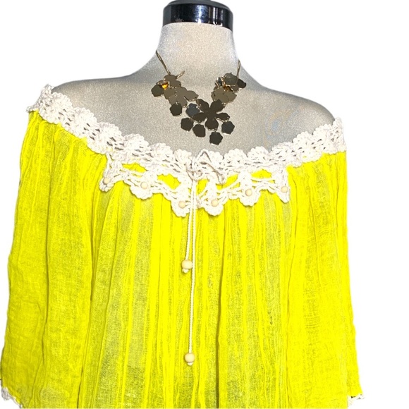 *NEW* COVER UP Beach Yellow One Size - Picture 13 of 16